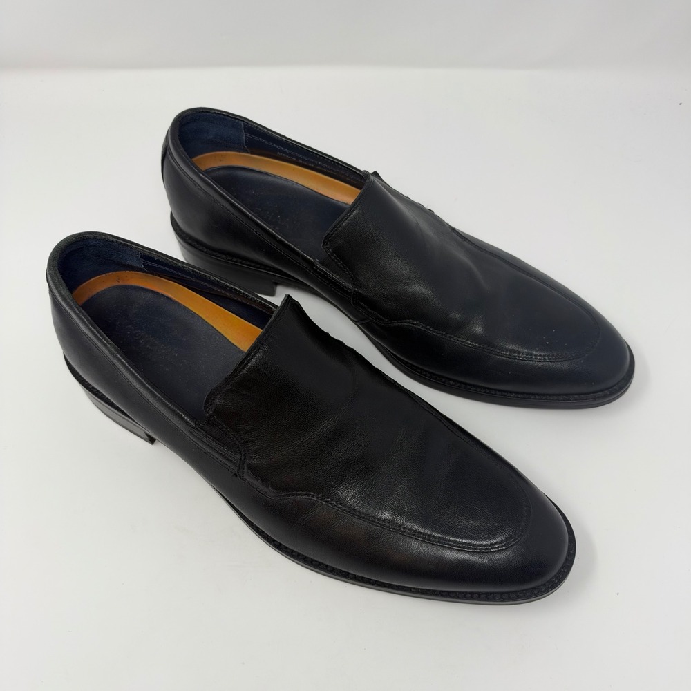 Cole Haan Grand OS Venetian Loafers Mens 9.5 Black Leather Slip On C11625 Dress